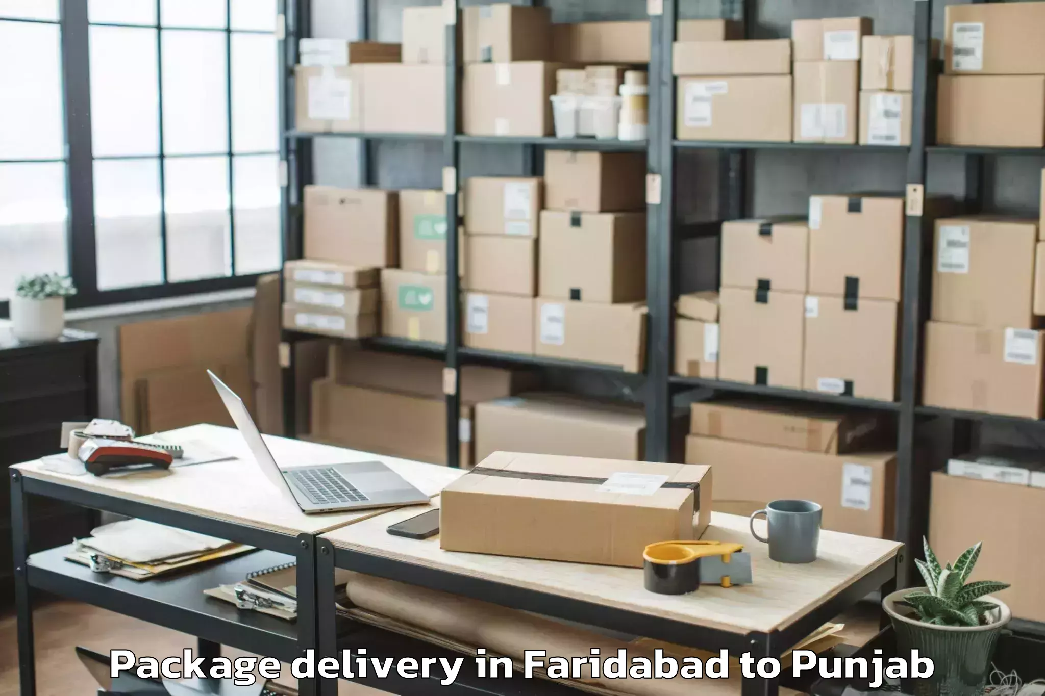 Leading Faridabad to Patti Package Delivery Provider